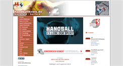 Desktop Screenshot of handballkreis.de